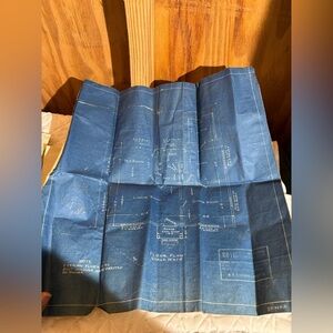 Spinks blueprint of a house 1920s